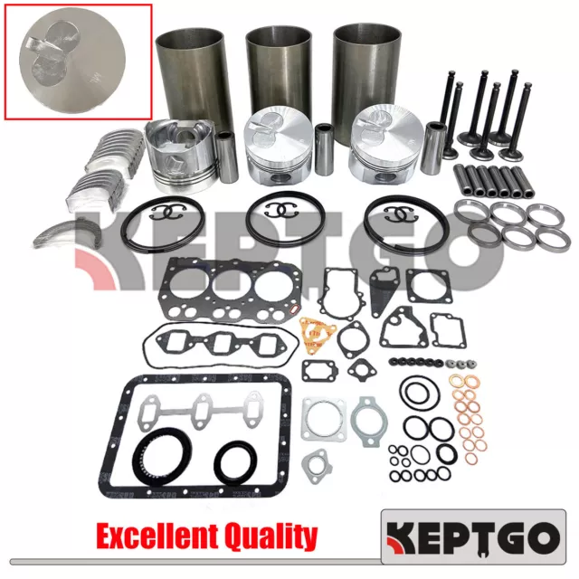 3TNA72 STD Overhaul rebuild kit For Yanmar 3TNA72L 3TNA72UJ Engine
