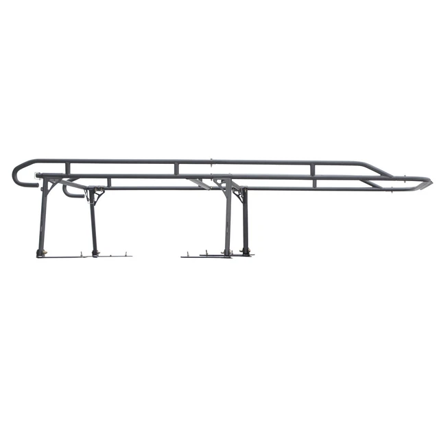 Smittybilt Adjustable Contractors Truck Bed Ladder Rack-Black; 18604