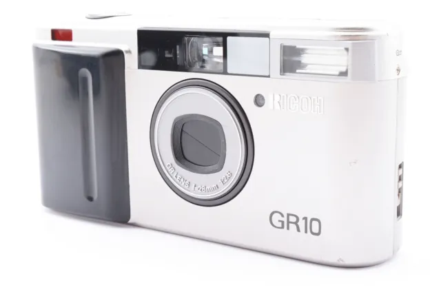Read! [As-Is] Ricoh GR10 Silver 28mm 2.8 Point & Shoot 35mm Film Camera JAPAN