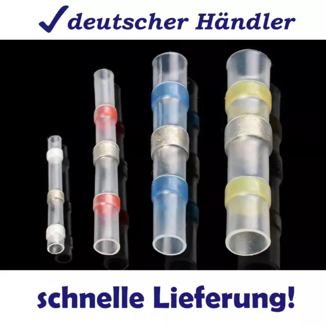 Lötverbinder Schrumpfverbinder Kabelverbinder Stoßverb. schrumpf wasserdicht Set