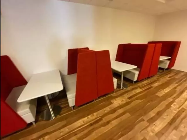 Designer KIMBALL restaurant booth seating