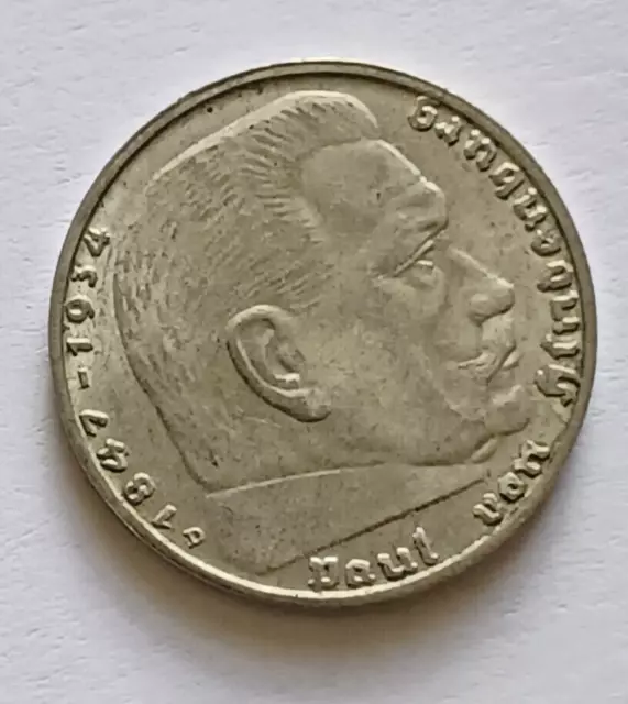 Deutsches Reich 2 Reichsmark 1938 D Silber