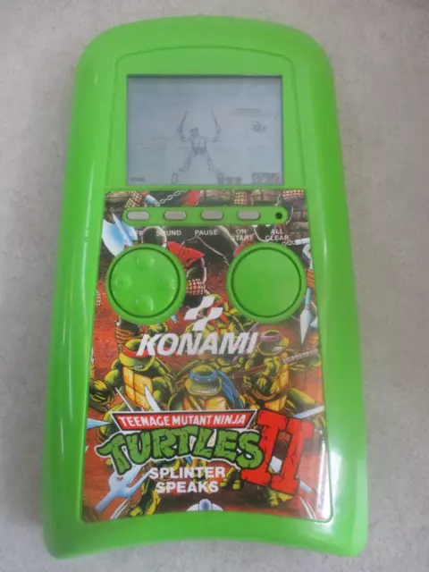 Vintage Konami Teenage Mutant Ninja Turtles Ii Splinter Speaks Lcd Handheld Game