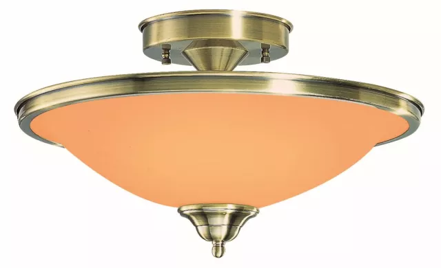 Luxus Deckenlampe Deckenleuchte Deckenstrahler Rund Altmessing Amber 61973603
