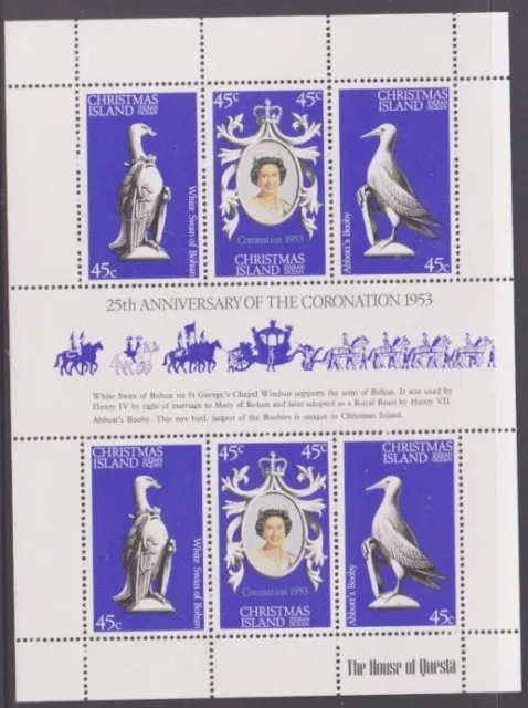 Christmas Island 1978 Coronation 25th Anniversary  MS MNH