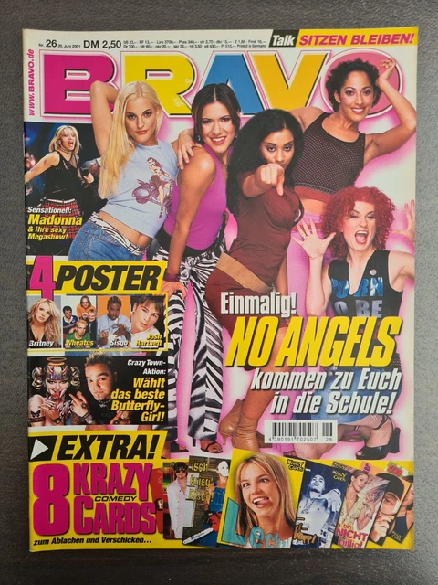BRAVO 26/2001 Heft Komplett-Britney, No Angels, Linkin Park, Madonna, Usher-Top!