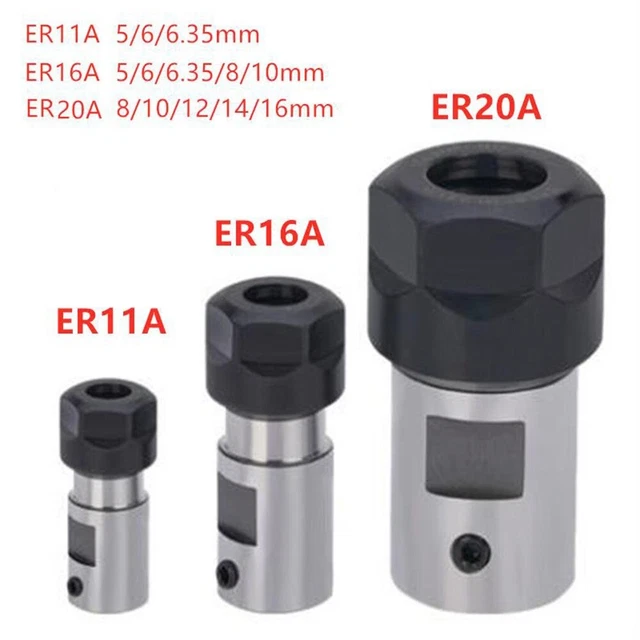 ER Straight Rod Chuck with Long Handle Body Ideal for Deep Hole CNC Drilling