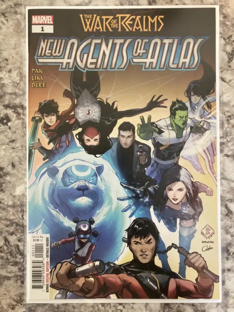 War of Realms New Agents of Atlas #1 1st Luna Aero Swordmaster Marvel 2019 NM