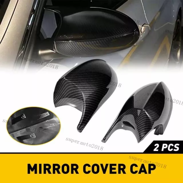 For BMW E81 E87 E90 E91 E92 E93 PRE-LCI Wing Mirror Cover Caps Carbon Fiber Look