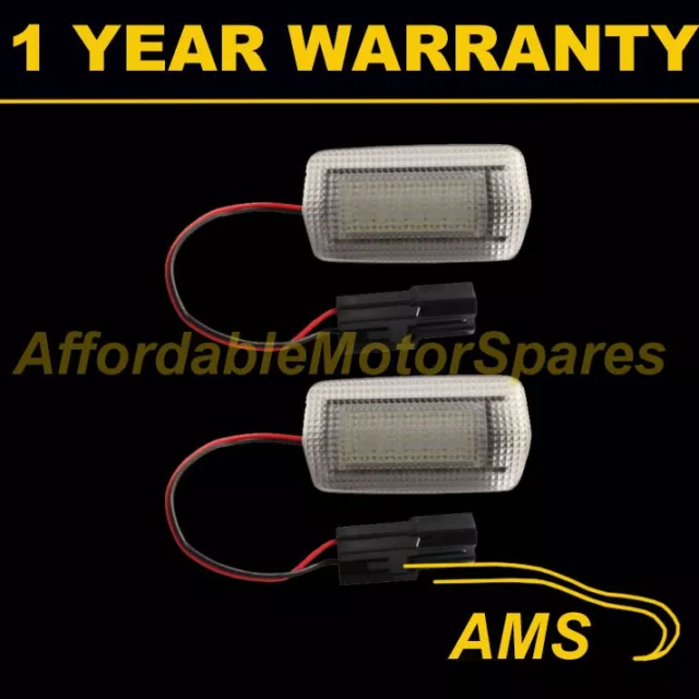 2X For Toyota Landcruiser Previa Prius 24 White Led Courtesy Footwell Door Lamps