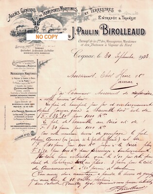 Beau Document 30/09/1936 JULIEN RECHT Imprimerie Paris 75 