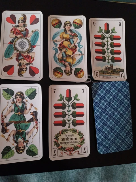 c. 1920 - JEU DE TAROT ANCIEN - TAROCK ALLEMAND - ASS