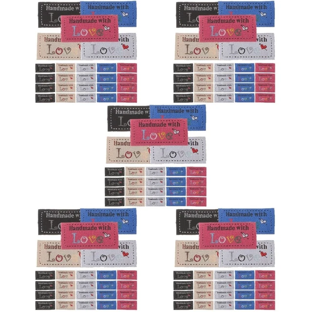 500 pcs Handmade With Love Tags Sewing Labels Personalized Labels