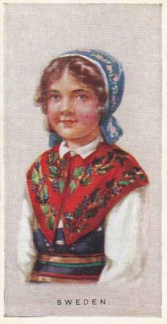 Imperial Tobacco Canada Itc Children Of All Nations Card #43 - Sweden