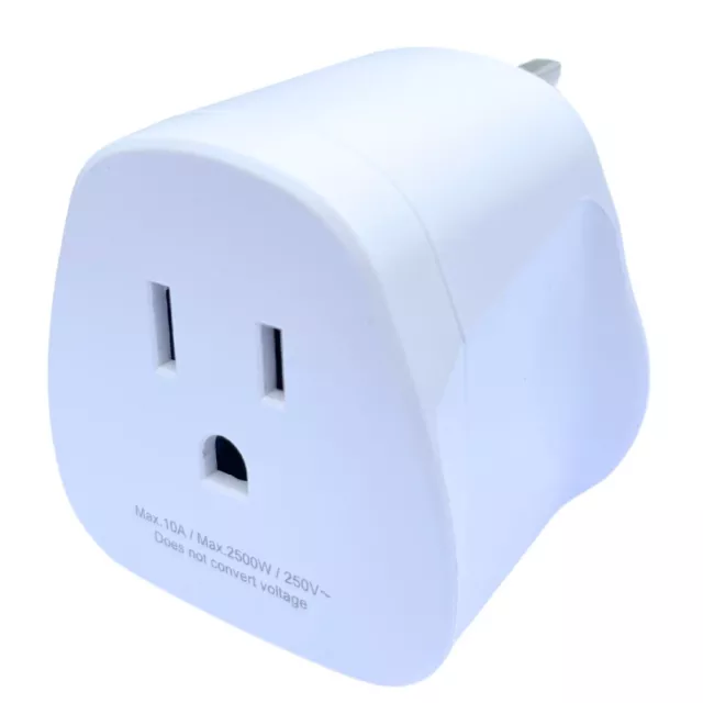 UK Visitor Travel Adaptor From USA Canada Mexico Adapter Plug To UK