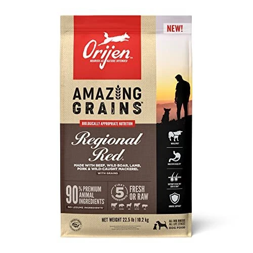 ORIJEN® Dry Dog Food High Protein Amazing Grains Regional Red 22.5LB