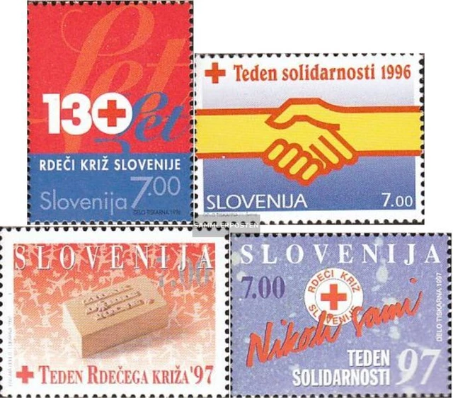 Slowenien Z11,Z12,Z13,Z14 (kompl.Ausg.) postfrisch 1996-97 Rotes Kreuz