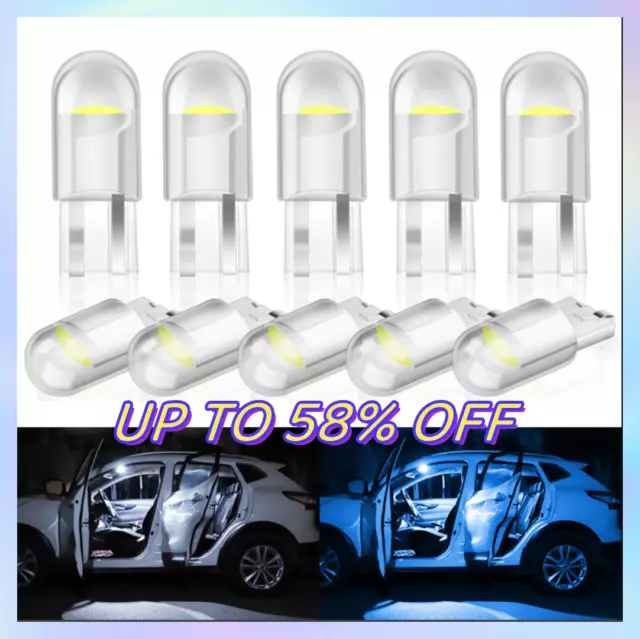 10x T10 501 Led Car Side Light White Bulbs Error Free Canbus Xenon W5W Sidelight