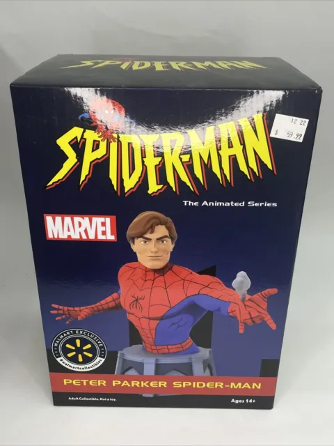 Diamond Select Peter Parker Spider-Man Animated Series Adult Collectable NEW AP