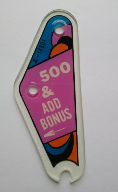Totem Pinball Machine Plastic Part Original Vintage Playfield Screened Art #7