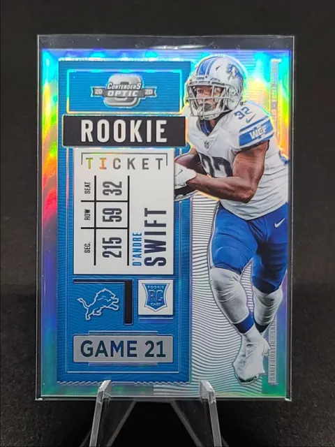2020 Contenders Optic Rookie Ticket Silver D'Andre Swift RC WHC87
