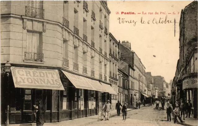 CPA PANTIN La rue du Pre. (509634)