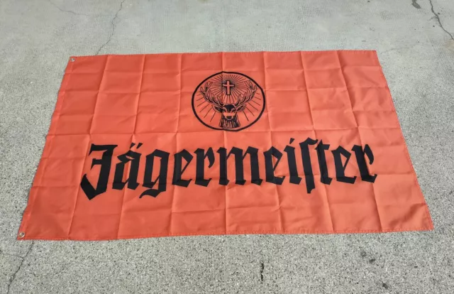 Telo Bandiera Striscione Pubblicitario Liquore Alle Erbe Amaro Jagermeister