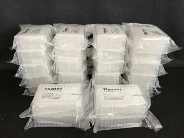 (24 Pc) THERMO 96 Deep Well PP Storage Block Plates Round Well Round-Bottom