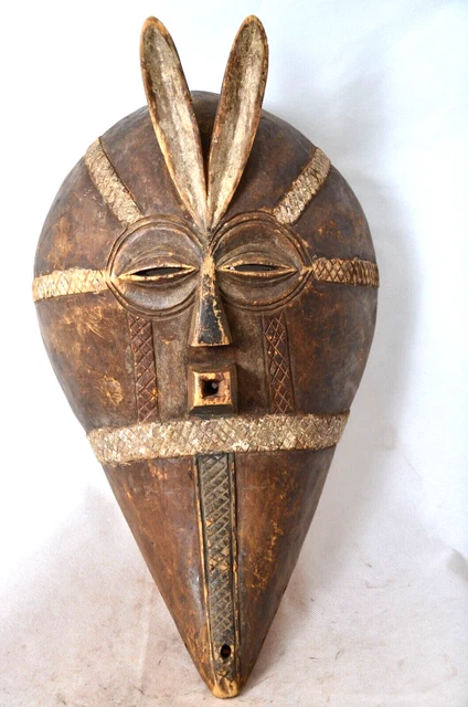 African Tribal Art, Luba Animal Mask from democratic republic of Congo.