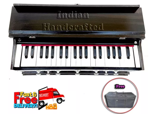 New Harmonium 7 Stopper Double Bellow Wind Organ Tune High Quality Sound 39 Keys