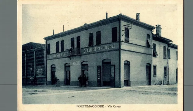 Ferrara Portomaggiore via Cavour Distilleria Fabbri F. piccolo non spedita