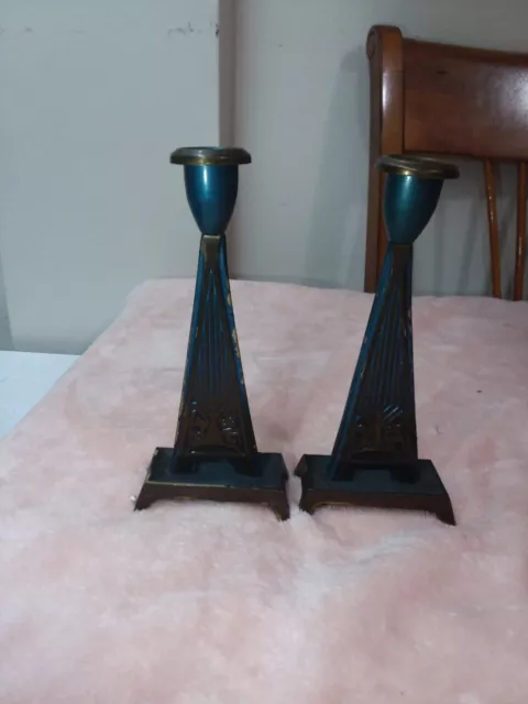 Pairs Candle Holder made in Israel 7"