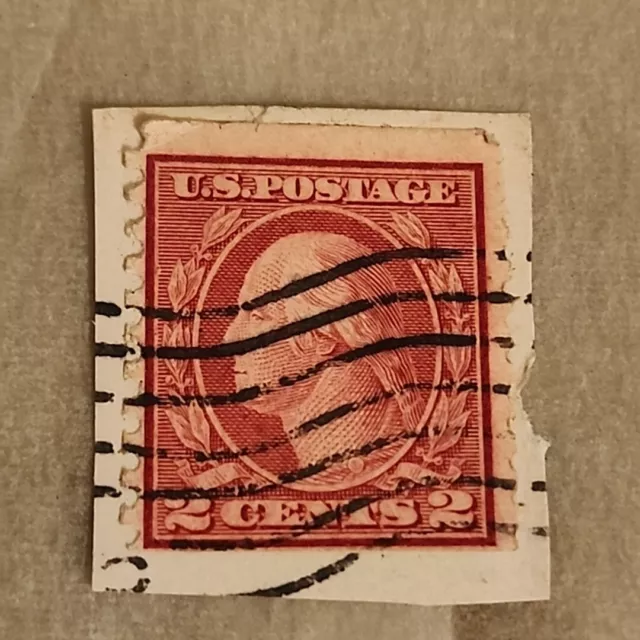 Rare Vintage 1908-09 George Washington 2 cent Red  US Postal Stamp