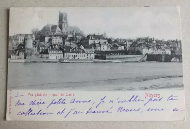 Cpa - Nevers - General View - Quai De Loire