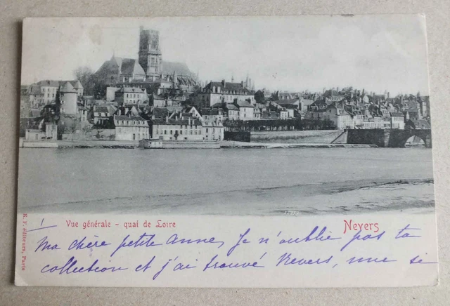 Cpa - Nevers - Vue Generale - Quai De Loire