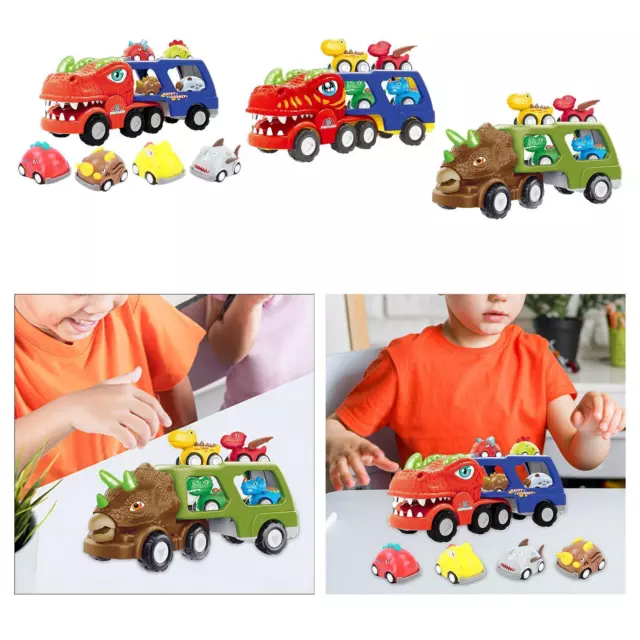 Camion giocattolo Set da gioco con dinosauri Figure di dinosauri Giocattoli