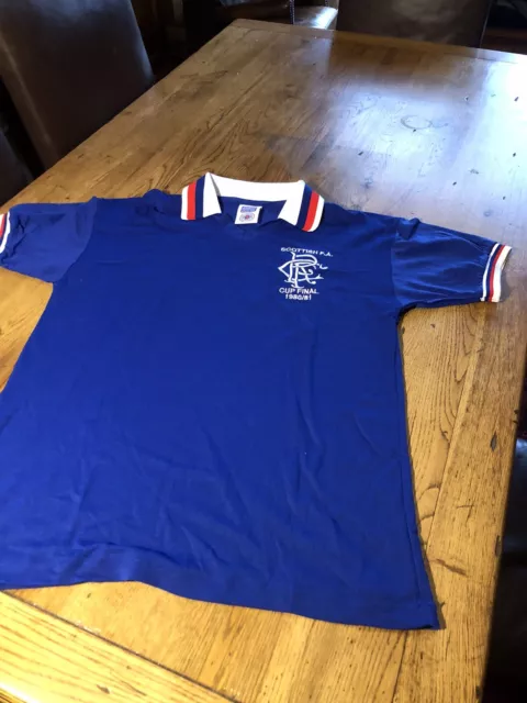 Glasgow Rangers Retro Score Draw Shirt Medium Superb Condition