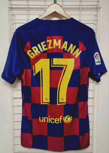 Genuine Barcelona Home Shirt 2019/20 - Size Adult Medium - GRIEZMANN