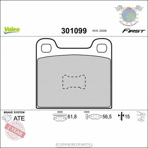 Kit Plaquettes De Frein Valeo AVANT Pour Audi A4, A6, A8 Allroad & Volkswagen Passat - Neuf, Emballage D'origine