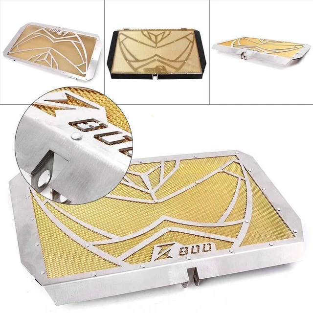 Gold Radiator Guard Grill Cover For Kawasaki Z800 2013 2014 2015 Aluminum Alloy