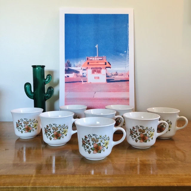 1970s Corelle “Indian Summer” Mug Set Of 8