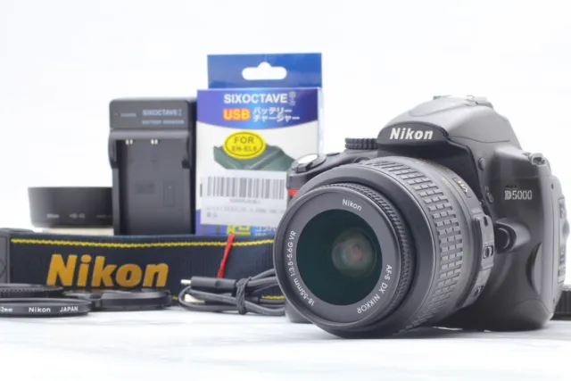 Almost MINT Nikon D5000 Digital SLR Camera + AF-S nikkor 18-55mm f3.5-5.6 JAPAN
