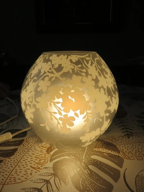 Lampe de table IKEA BLÅSVERK BLASVERK, beige 36 cm
