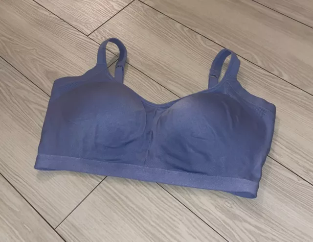 WARNERS RM3911W EASY Size Underarm Smoothing Bra Wire Free Womens Plus 2X  Blue $22.95 - PicClick