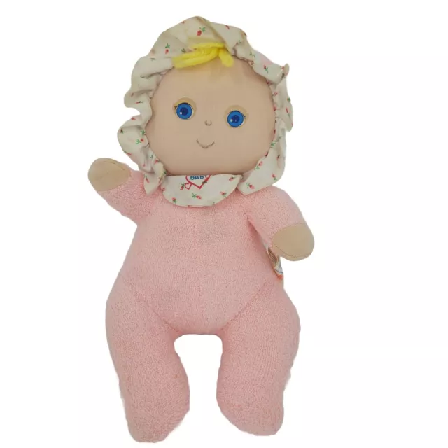 AmToy Doll Pink Terrycloth Baby Soft Touch 10" Plush American Greetings 1980