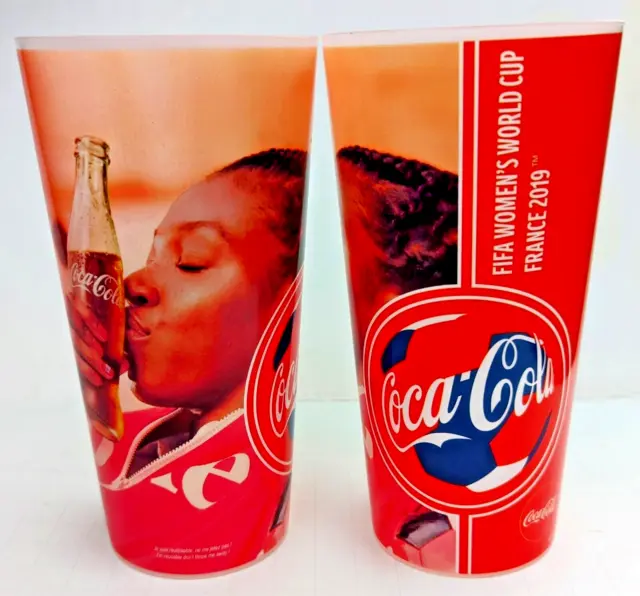 Coca Cola FIFA 2019 Womens World Cup Paris France Set of 2