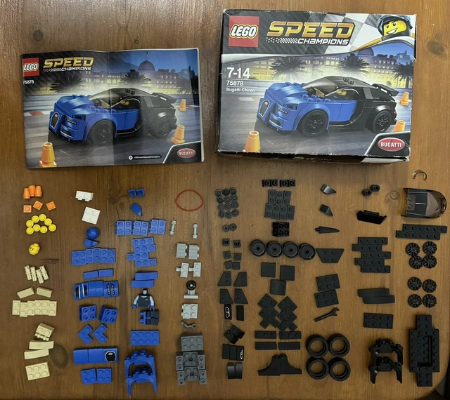 LEGO SPEED CHAMPIONS Bugatti Chiron (75878) + Box + Manual 100% Complete ?�30.00 - PicClick UK