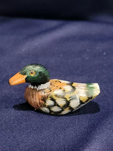 Pacific Rim Carvers Wooden Duck Decoy Loon Small Mini