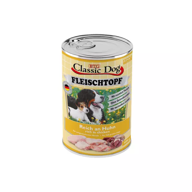 Classic Dog Adulto Olla de Carne Pur Reich Un Pollo 6 X 400g ( 8,29€/ KG)