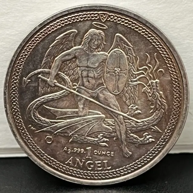 2015 Elizabeth II Isle of Man Angel 1 Oz .999 Silver